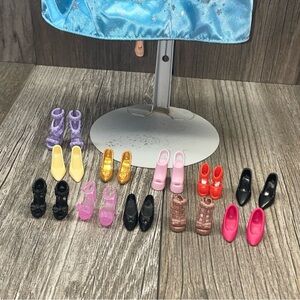 Walt Disney Cinderella Barbie Doll Shoe Lot 11Assorted Styles/Colors NO DOLL INC